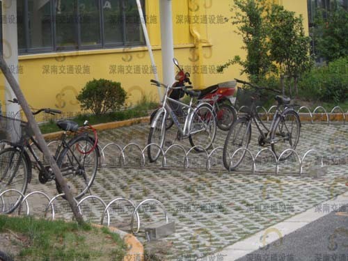 自行车停车架，工厂自行车停车架图1