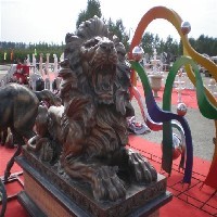 铸铜雕塑￥狮子￥铸铜雕塑（河北伊甸园雕塑
