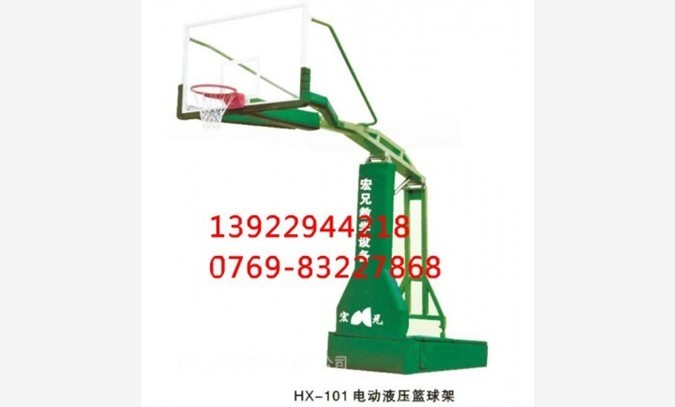 HX-101电动液压篮球架图1