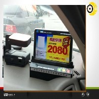 武汉出租车车内广告 蓝色快车广告创意制作图1