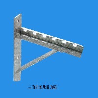 三角支架：网格桥架的侧墙安装，承重力墙