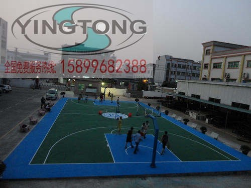 江苏扬州篮球场标准尺寸  地坪