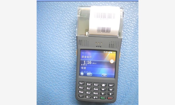 无线 条码PDA终端打印扫描读卡