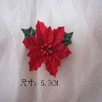 装饰纸花，胸花，，纱花，圣诞花图1