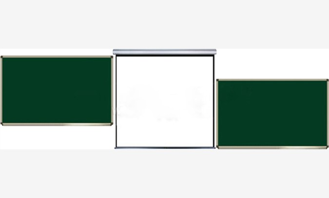 万向移动银幕式书写黑板图1