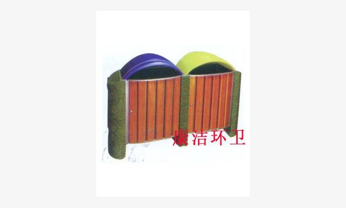 廣場(chǎng)鋼木垃圾箱