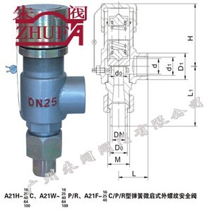 安全阀A21H-16C，罗浮安全图1