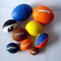 pu橄榄球 发泡橄榄pu发泡玩具 压力球图1
