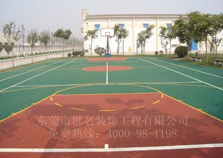 丙烯酸篮球场地坪图1
