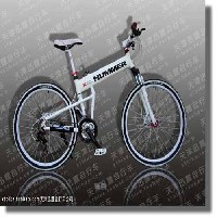 X9悍马路虎折叠山地车自行车喜玛诺21、24、27速一体轮特价促销图1