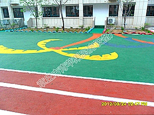 学校跑道铺装，塑胶场地，EPDM图1