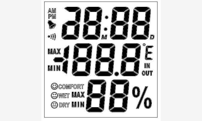 时钟温湿度计IC