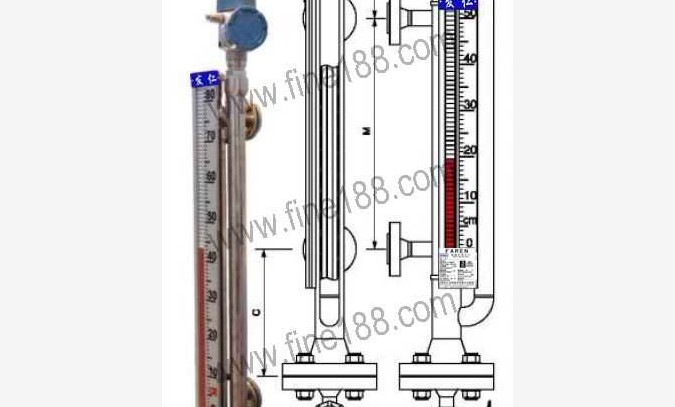 雷达和磁翻柱双系统磁翻板液位计图1
