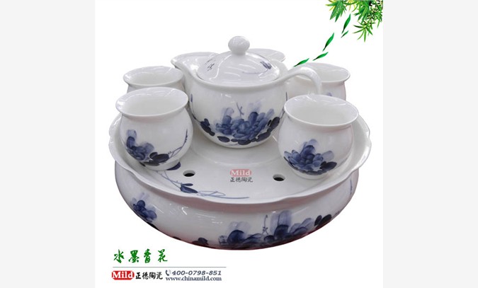 供應(yīng)定做陶瓷茶具 青花瓷茶具套裝