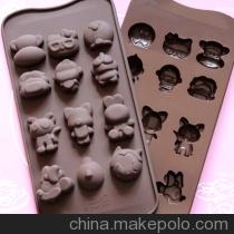 硅胶DIY巧克力冰格模具 动画片