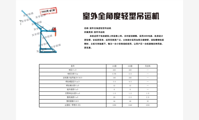 吊运机图1