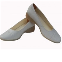 护士鞋 防滑坡跟 轻便舒适 白色 工作鞋 美容鞋