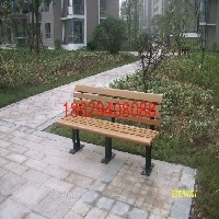 天津公园椅子，天津塑木园林椅厂家图1