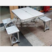 铝合金连体桌椅出售批发、活动桌椅图1