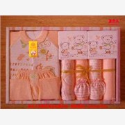王贝儿婴儿装礼盒  中国红七件套图1