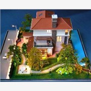 武汉别墅模型，别墅模型制作，花园图1