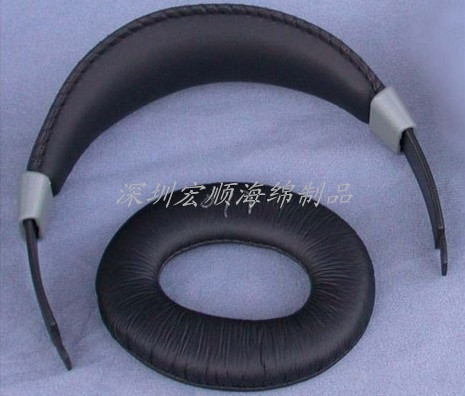 车缝耳机喇叭PU皮耳套，耳机护套