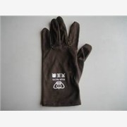 丝印黑色LOGO直筒手套,超细纤图1