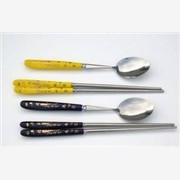 不锈钢筷子韩式筷子礼品筷子印花筷