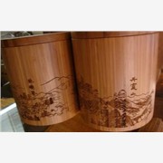 深圳电雕、木盒、笔筒、木制品、竹图1