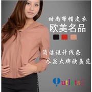 2011欧美风冬季新款皮衣羽绒服图1