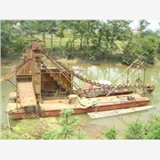 河道淘金船|潍坊淘金设备|淘金船